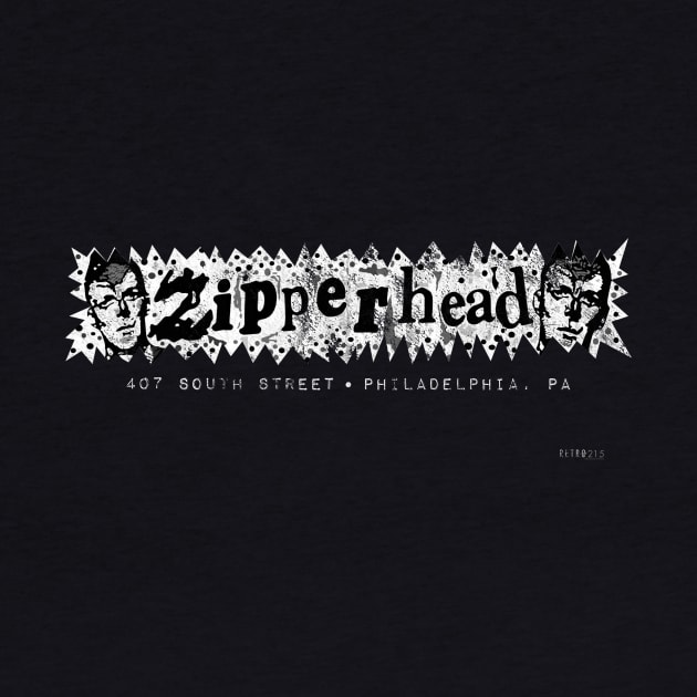 Zipperhead! (Black & White) by Retro302